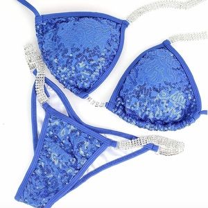 New Pacific Blue Competition Bikini Small